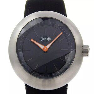 IKEPOD Watches D014 blackDial Stainless Steel/rubber Quartz Analog display...
